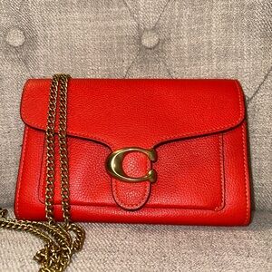 Coach tabby chain clutch